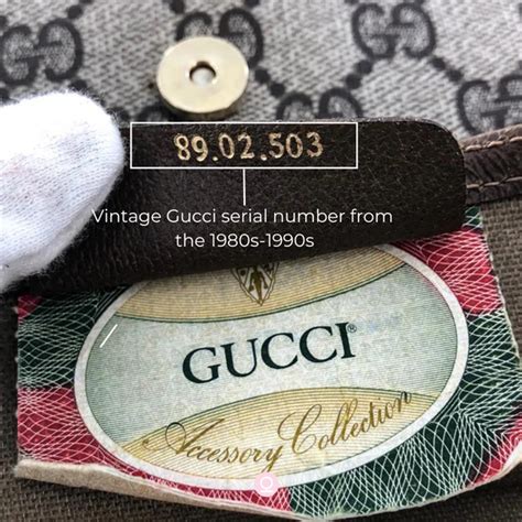 does vintage gucci have serial numbers|gucci bag serial number location.